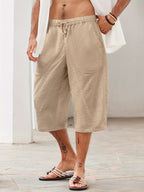 EB | Shorts mit Taschen aus Baumwolle und Leinen
