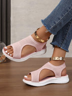 Damen Atmungsaktive Sport-Sandalen mit elastischem Obermaterial und rutschfester Sohle EB