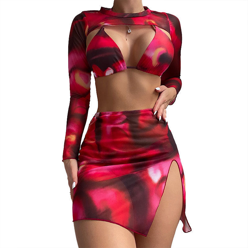 Damen Crop-Top und Rock Set EB