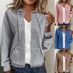 Damen Fleecejacke mit Strukturiertem Waffelmuster EB