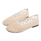 Damen Ballerinas mit modischem Strassdesign EB