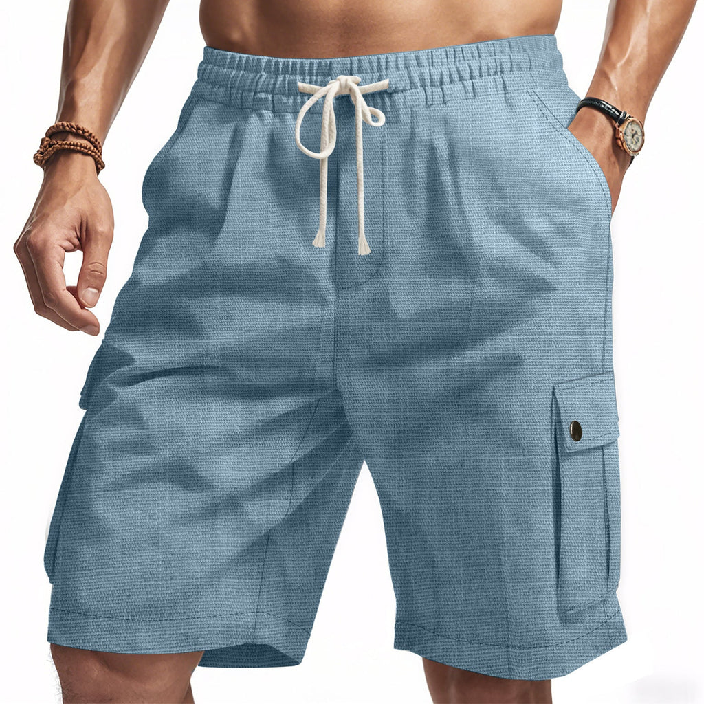 Lässige Cargo-Bermudashorts für Herren mit elastischem Bund