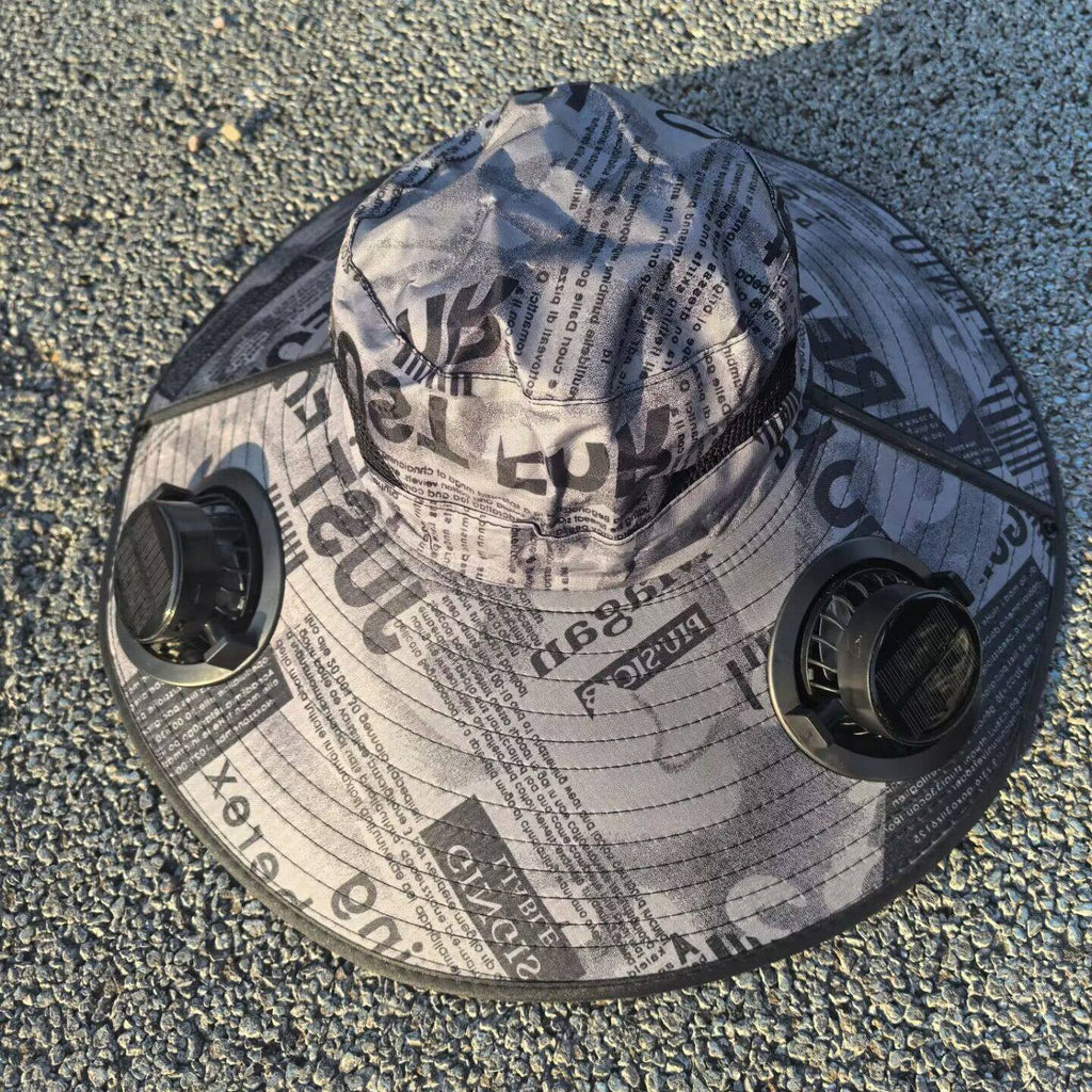 Belüfteter Sonnenhut mit Solar-Ventilatoren
