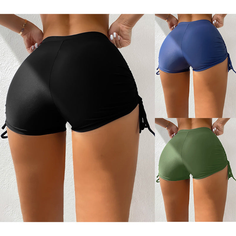 Badeshorts mit Rüschendetails für Damen