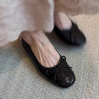 Damen Ballerinas mit verspieltem Schleifendetail und weichem Leder EB