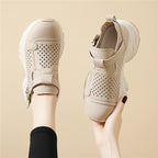 Damen Atmungsaktive Komfort-Sandalen mit verstellbarem Riemen und rutschfester Sohle EB