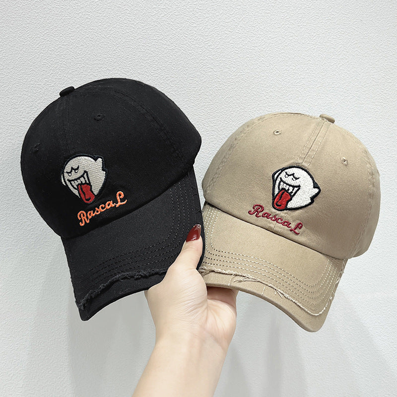 Unisex-Kappe mit Charakter-Stickerei