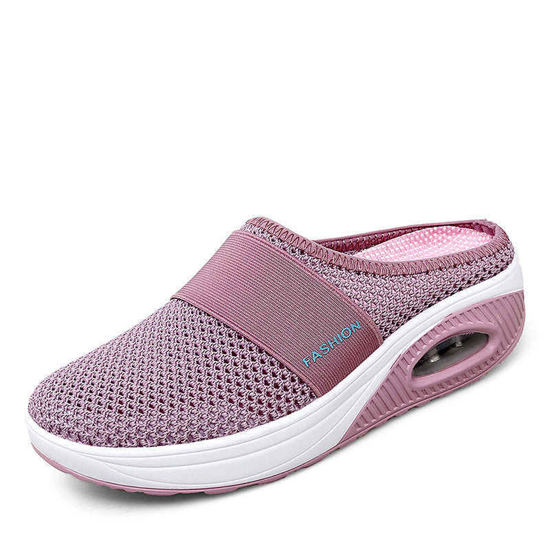 Damen bequeme Clogs mit atmungsaktiver Mesh-Oberfläche und dämpfender Sohle EB
