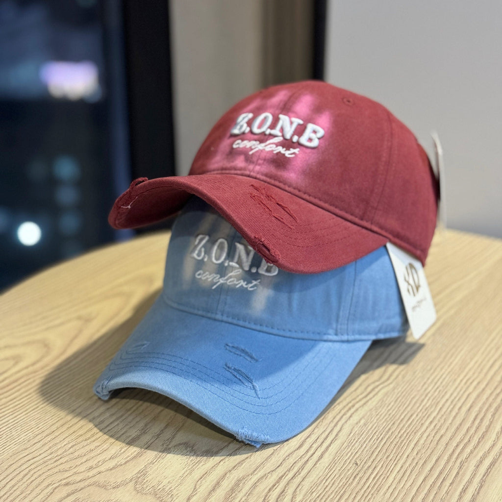 Unisex Distressed-Baumwoll-Baseballcap