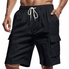 Herren Cargo-Shorts mit mehreren praktischen Taschen und elastischem Bund EB