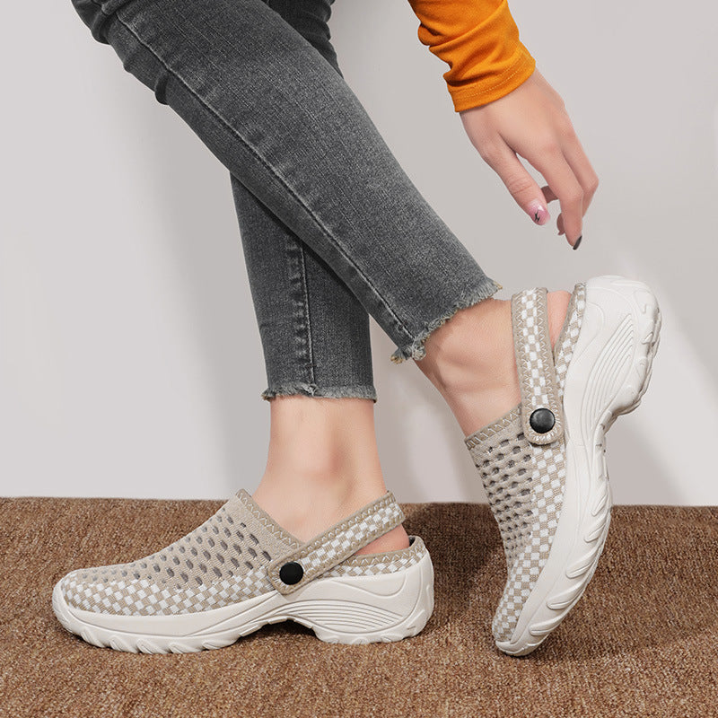 Damen Bequeme und atmungsaktive Clogs EB