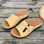 Damen Bequeme Fußbett-Sandalen mit verstellbarem Riemen EB