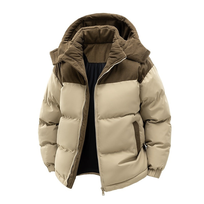 Damen isolierte Pufferjacke mit kuscheligem Innenfutter und verstellbarem Kapuzensystem – EB