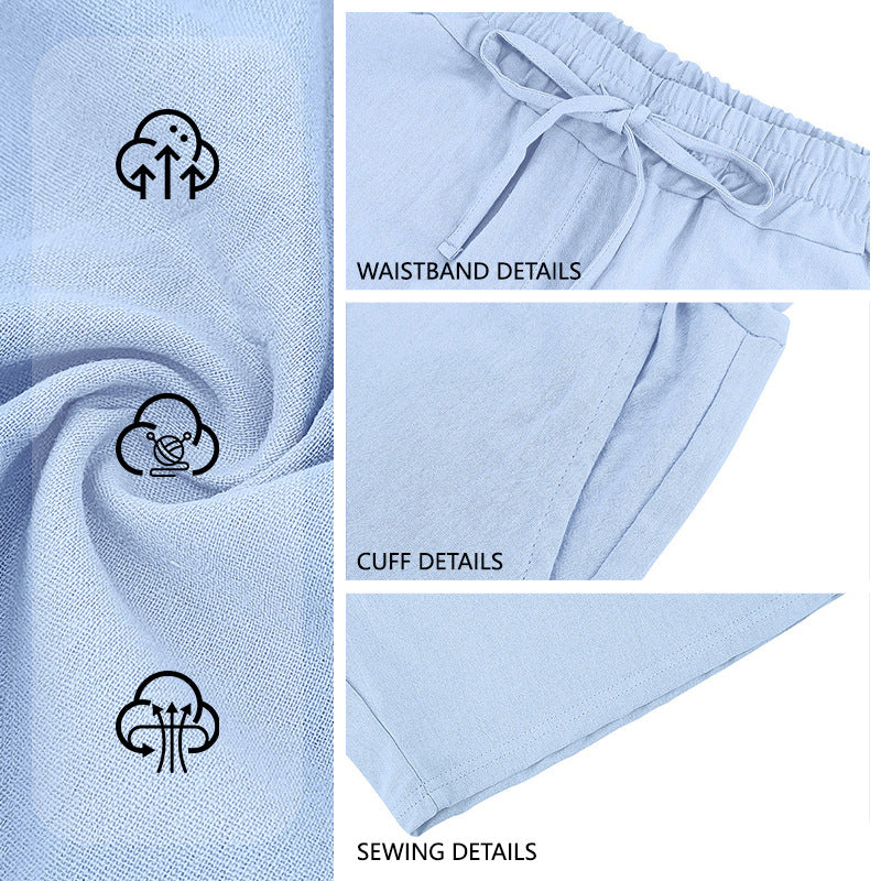 Freizeitshorts für Herren aus Baumwollmischgewebe mit elastischem Bund