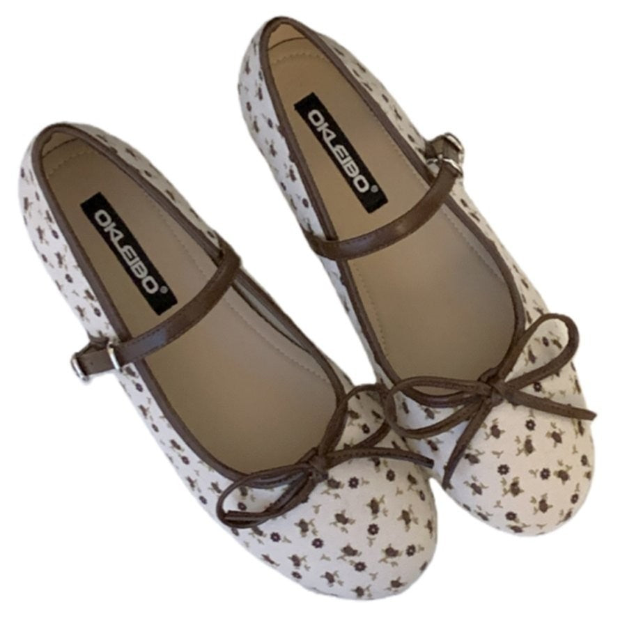 Damen Ballerinas mit verspieltem Blumenmuster EB