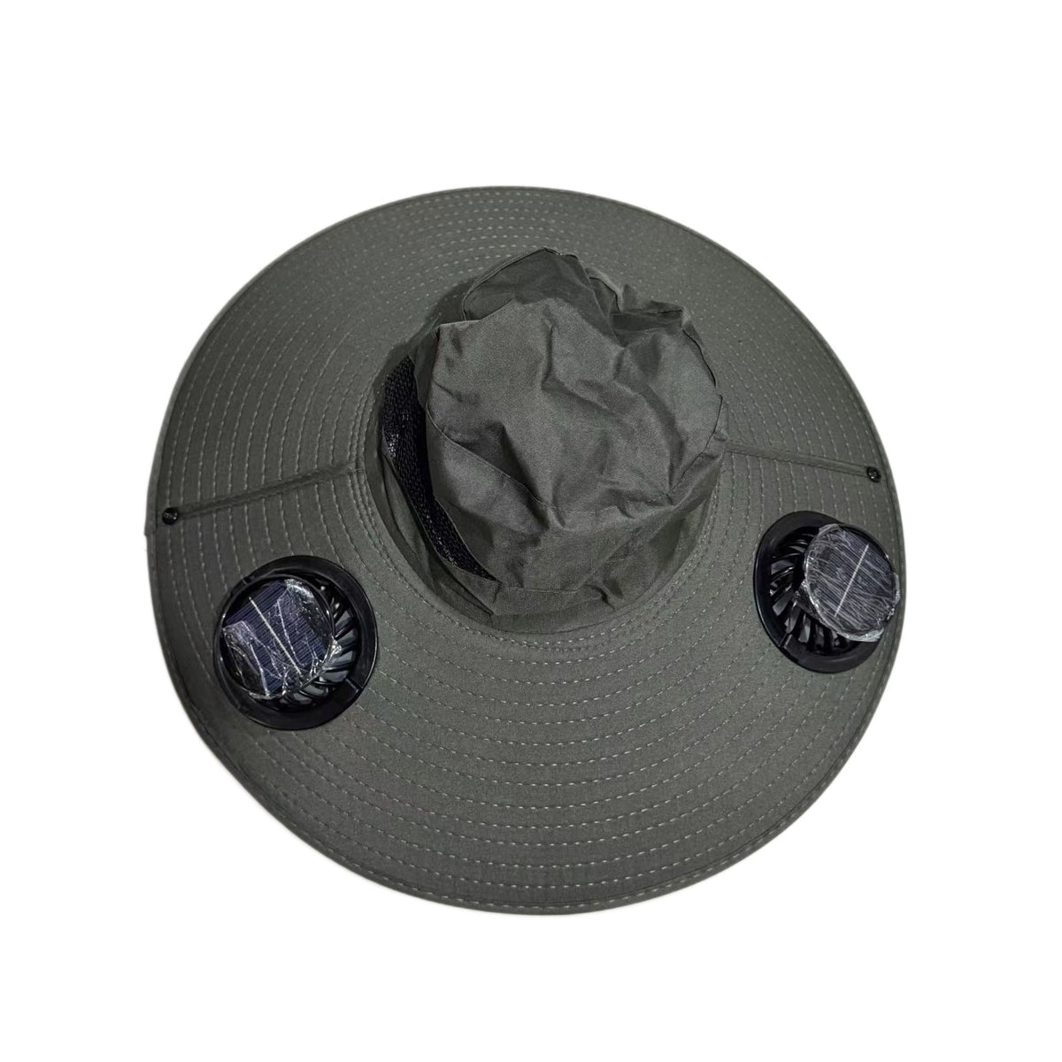Ventilated Sun Hat with Battery Fans