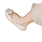 Damen Elegante Ballerinas mit funkelndem Schmuckdetail EB