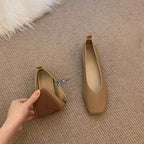 Damen bequeme Ballerinas mit elegantem minimalistischen Design EB