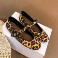 Damen Ballerinas mit verspieltem Leopardenmuster EB