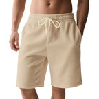 Herren-Bermudashorts mit elastischem Bund und Kordelzug