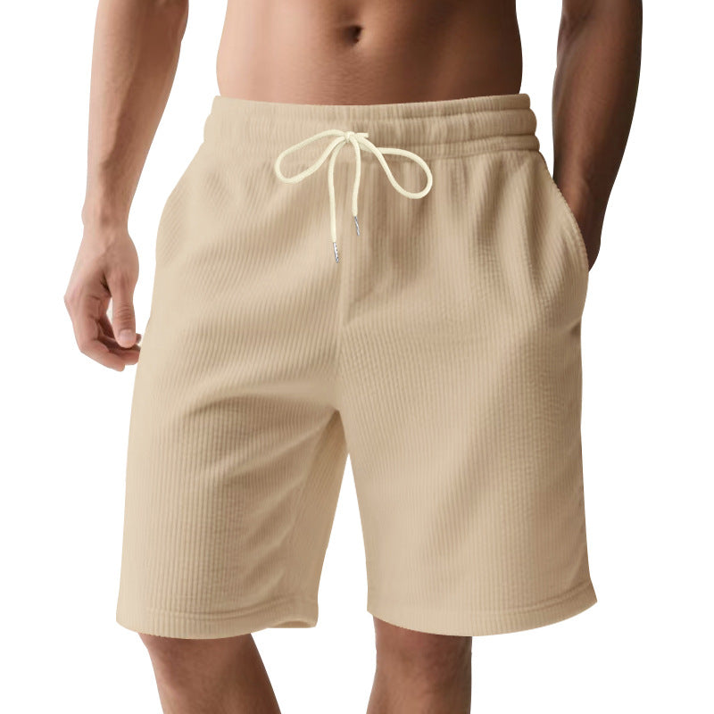 Herren nan knielange Bermudashorts mit elastischem Bund Kordelzug und Seitentaschen EB