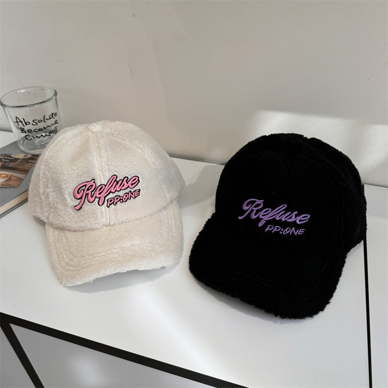 Flauschige Baseball-Cap für Damen