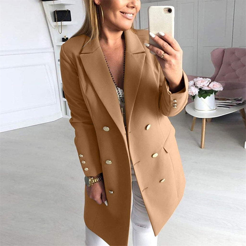 Damen Blazer mit goldenen Knöpfen und elegantem Schnitt EB