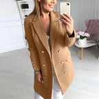 Damen Blazer mit goldenen Knöpfen und elegantem Schnitt EB