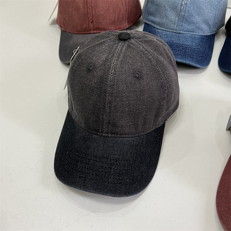 Verstellbare Herrenkappe in Denim-Optik