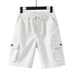 Herren-Cordshorts mit Cargo-Taschen und Kordelzug