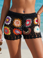 Damen-Häkel-Strandshorts