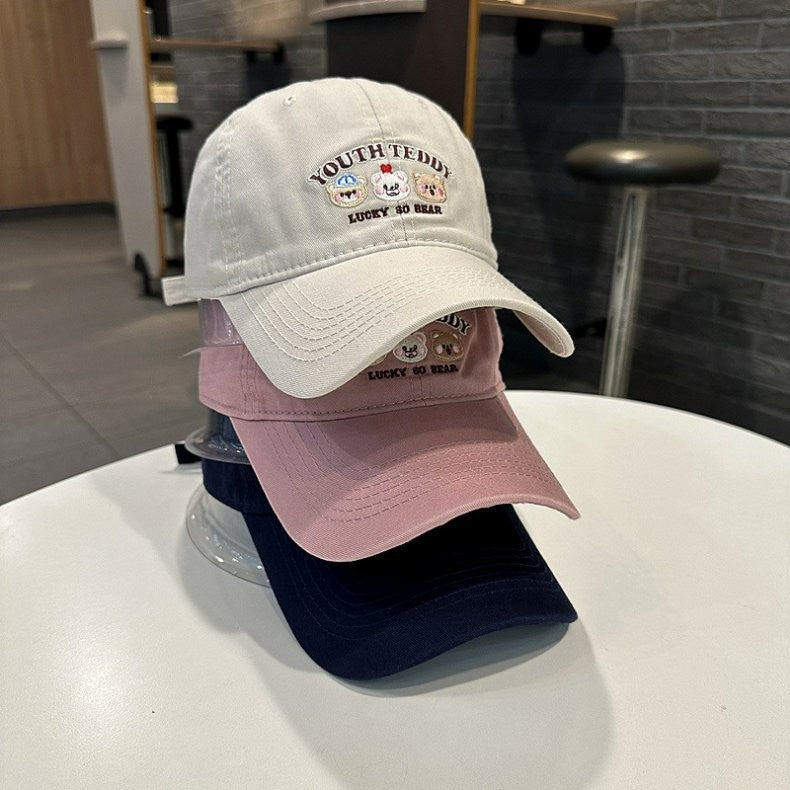 Unisex Embroidered Character Cap