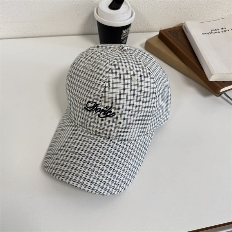 Herren-Baseballkappe mit Karomuster