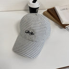Herren-Baseballkappe mit Karomuster