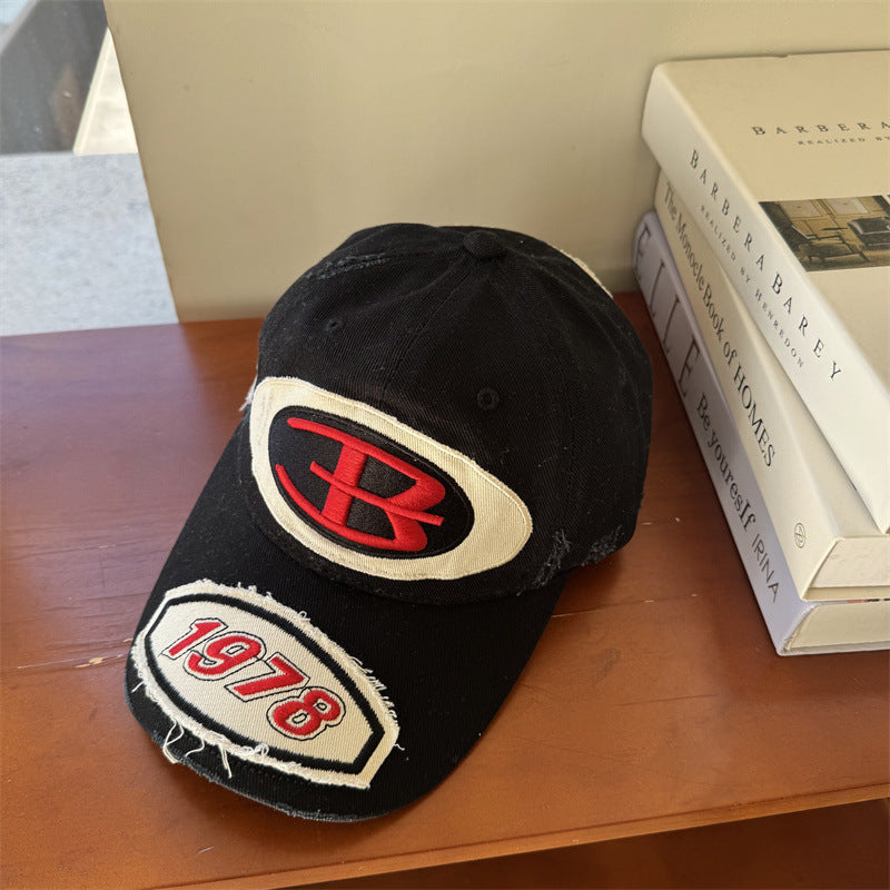 Herren Baseballkappe mit Vintage-Grafik im Used-Look
