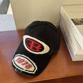 Herren Baseballkappe mit Vintage-Grafik im Used-Look