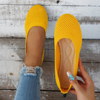Damen bequeme Slipper aus atmungsaktivem Netzmaterial mit rutschfester Sohle EB