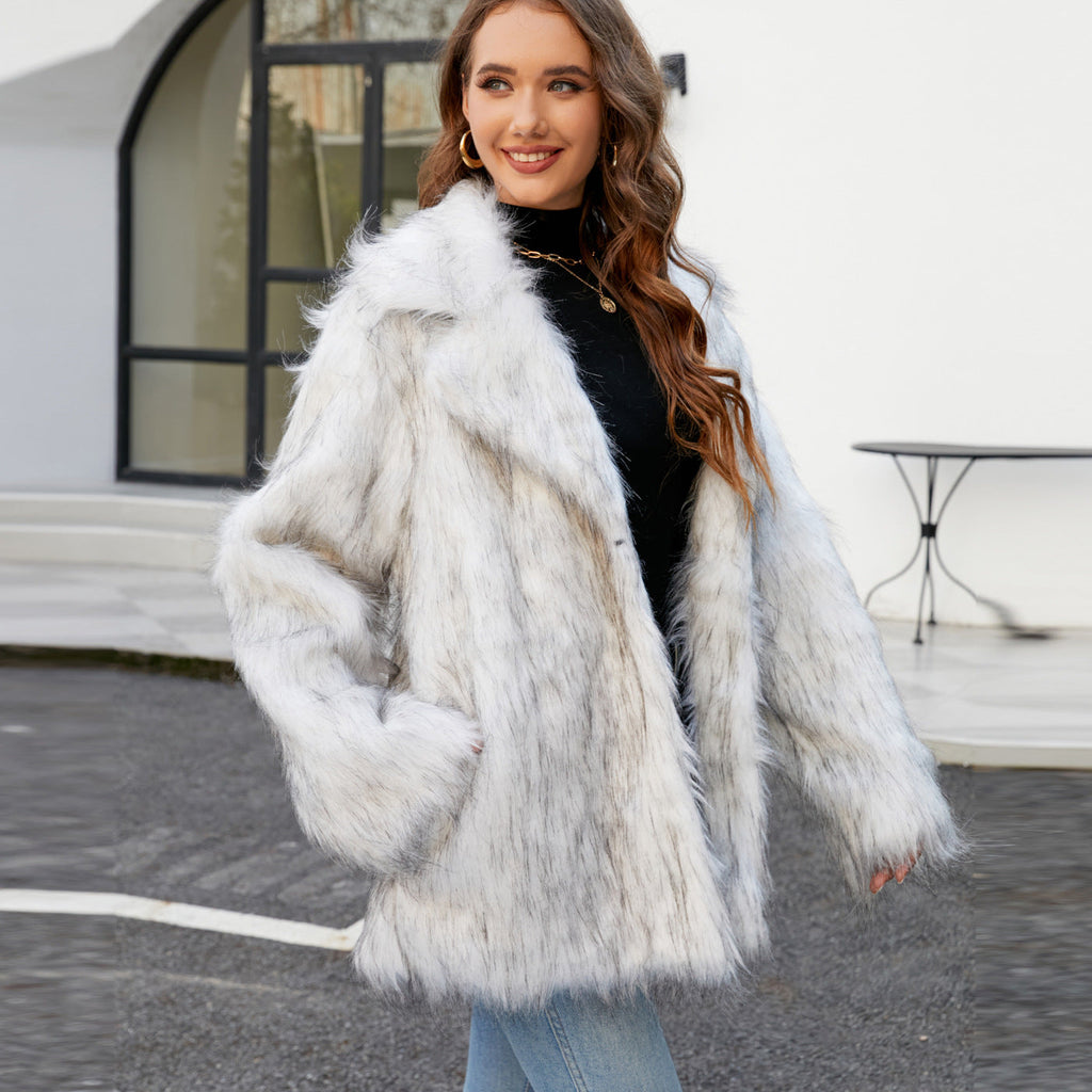 Damen Kunstpelzjacke EB