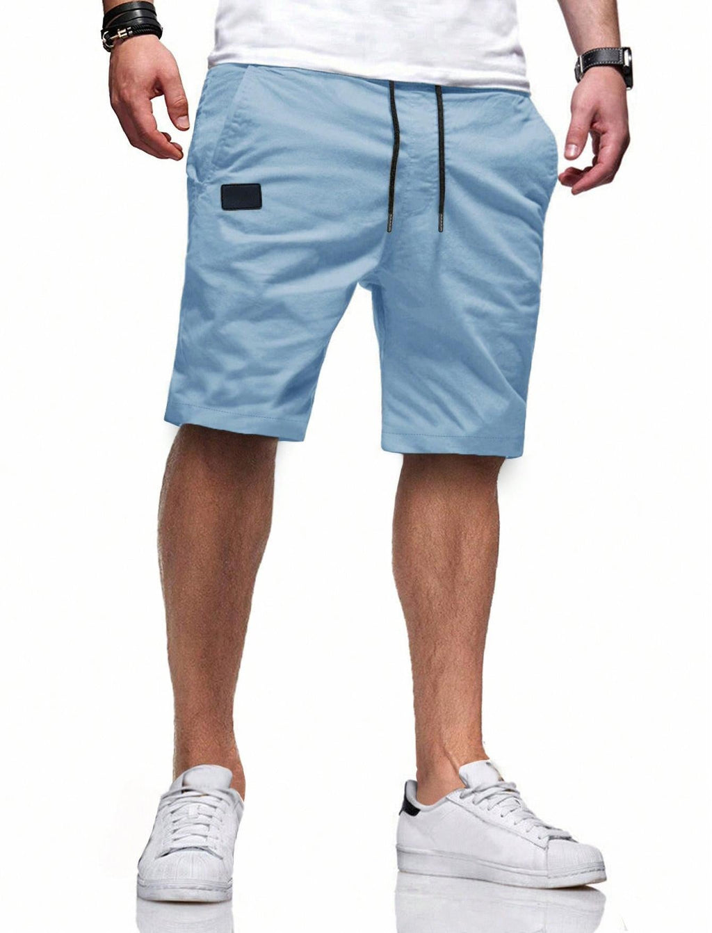 Bequeme Sport-Shorts für Herren mit Taschen und elastischem Bund