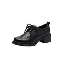 Damen Bequeme Schnürschuhe mit blockierendem Absatz EB
