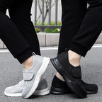 Damen Bequeme Slip-On Freizeitschuhe mit verstellbarem Klettverschluss EB