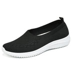 Damen Bequeme Slip-On Schuhe mit flexibler Sohle und atmungsaktivem Obermaterial EB