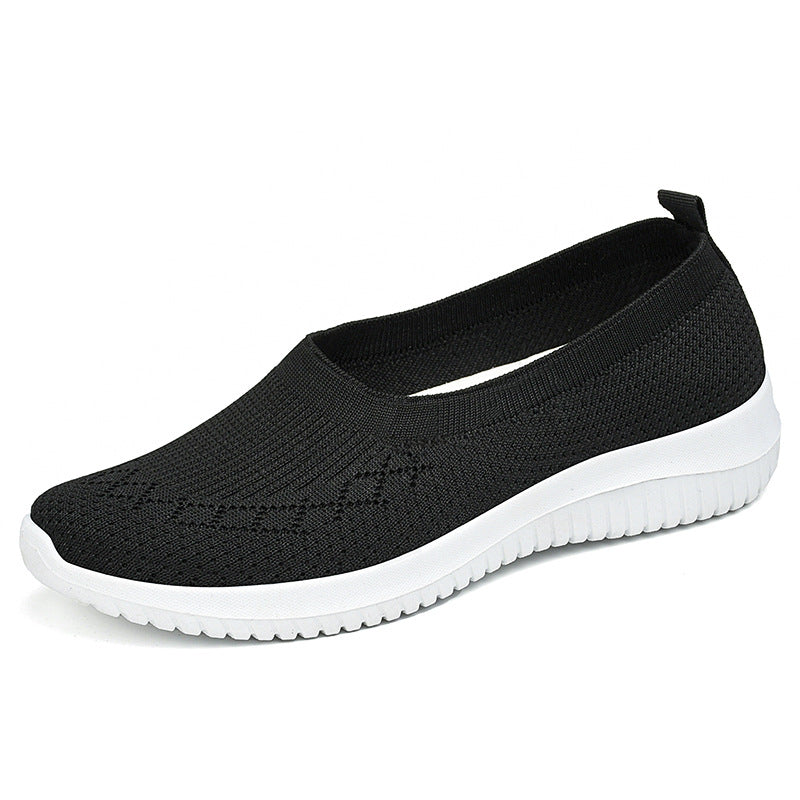Damen Bequeme Slip-On Schuhe mit flexibler Sohle und atmungsaktivem Obermaterial EB
