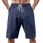 Technische Cargo-Shorts für Herren mit elastischem Kordelzugbund