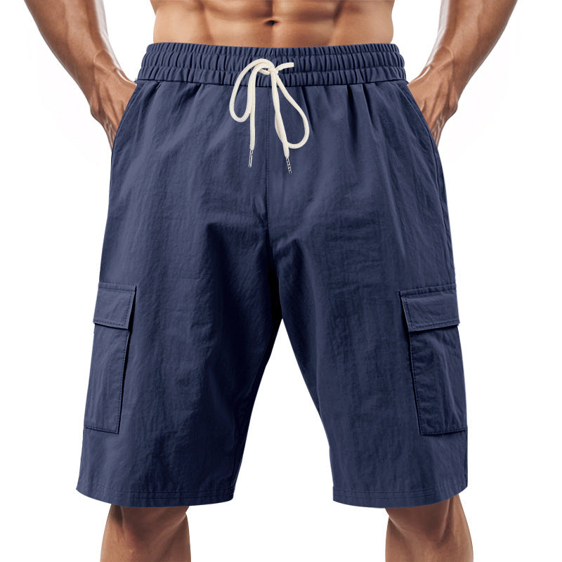 Technische Cargo-Shorts für Herren mit elastischem Kordelzugbund