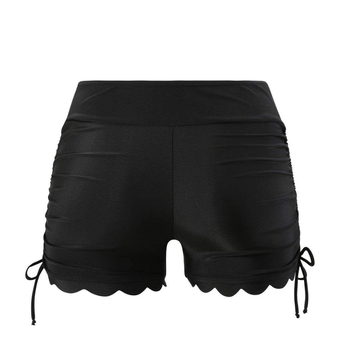 Damen-Badeshorts mit verstellbarem Raff-Design