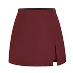 Damen eleganter Kurzrock mit seitlichem Schlitz und hohem Bund EB
