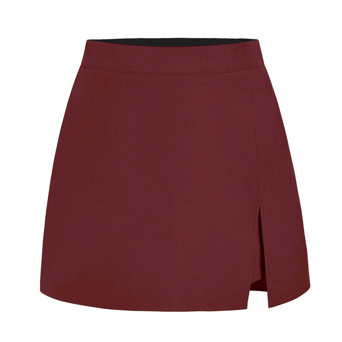 Damen eleganter Kurzrock mit seitlichem Schlitz und hohem Bund EB
