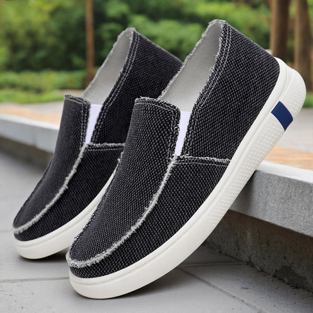 Damen Bequeme Slip-On Freizeitschuhe mit atmungsaktivem Obermaterial EB