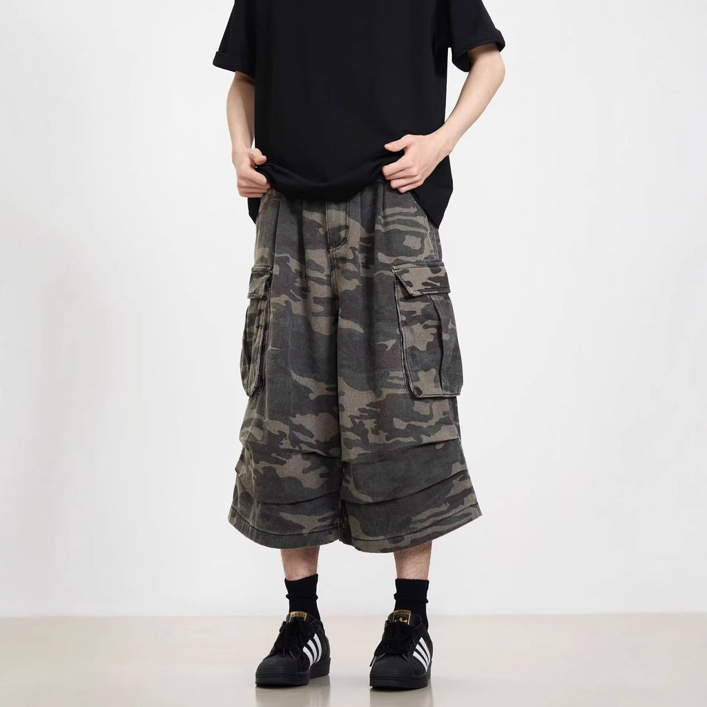 Modische Cargo-Shorts für Herren mit lockerer Passform